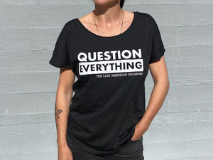 TLAV Question Everything Slouchy Vintage Black